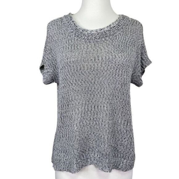 Cable & Gage Short Sleeve Sweater Size Medium - Picture 1 of 6